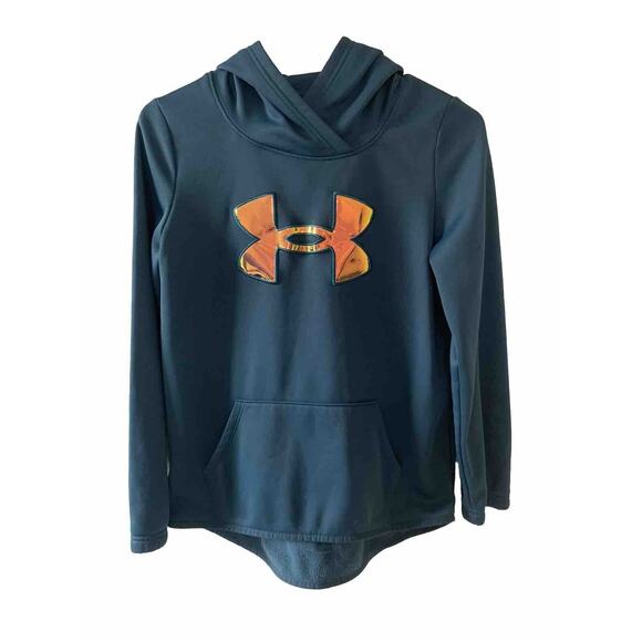 NWOT Girl’s Sz L Under Armour Sweatshirt Beautiful Blue Color - Picture 1 of 2